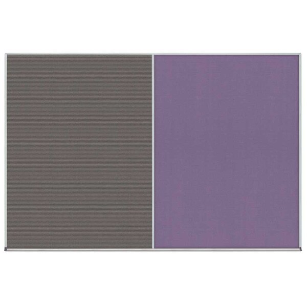 Enclosed Corkboard, 1 Door, 72"x48", 4" Fra, UV3405-BRONZE-RUBBER